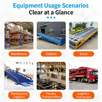 Rampe de chargement réglable de 6 à 15 tonnes, rampe de déchargement de conteneurs, quai mobile, rampe hydraulique pour chariot élévateur