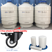 Vente en gros de réservoirs de stockage d'azote liquide à col large YDS-35-125 pour cryotubes de cellules souches et cryopréervation