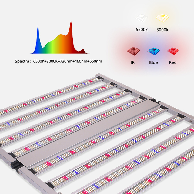 ANDY Hydroponic Veg & Bloom Flower Stages Plant Lighting Strip 4x4ft 800W Full Spectrum LED Grow Light for LM301H EVO LM281B