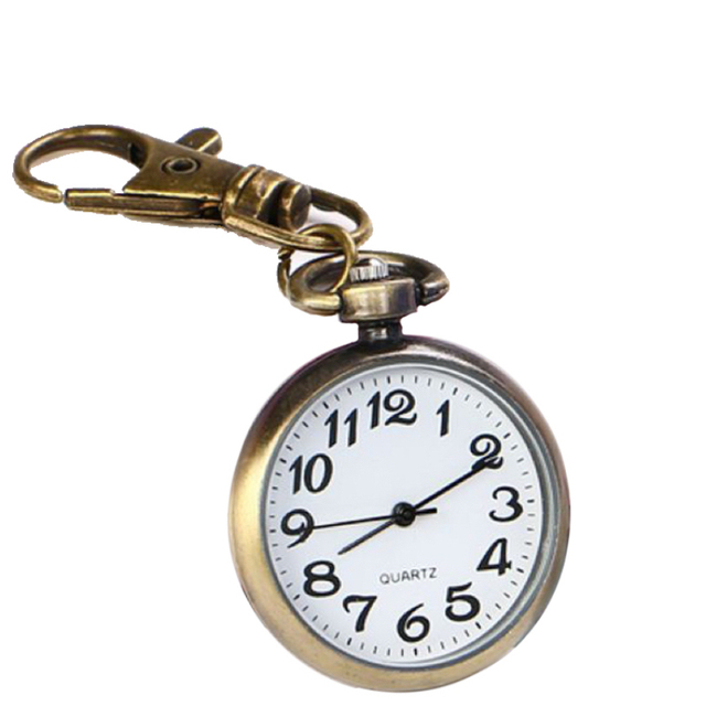 Luxury Bronze Open Face One Piece Pendant Retro Pocket Watch Custom Vintage Quartz Chain Gift Hand Wind Men Women Pocket Watch