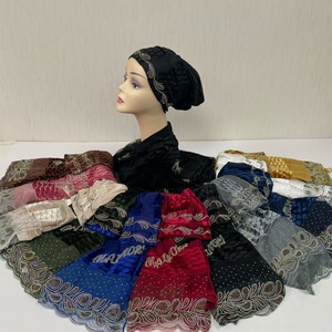MS-2183 Nouvelle Arrivée 2026 Hijab Dubai Foulard Africain Châles de Prière Broderie Dentelle Écharpes Tenues de Fête <span class=keywords><strong>Ramadan</strong></span> - Product Image 6