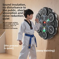 Machine de jeu de boxe électronique murale intelligente et automatique pour enfants, nouveau design, six cibles avec lumières LED et musique intégrée