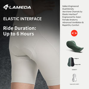लानेडा महिला साइकिल चलाना शॉर्ट्स इतालवी पैंट कुशन आरामदायक और गैर पर्ची साइकिलिंग शॉर्ट्स - Product Image 4