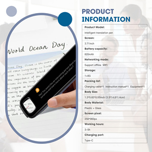 Lecteur de numérisation d'<span class=keywords><strong>anglais</strong></span> multifonctionnel WiFi intelligent IPS Compact Stylo traducteur de mémoire 1 + 8G pour un apprentissage efficace et un stockage hors ligne - Product Image 4