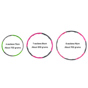 Aro de Fitness Profesional, Ecológico, Duradero, de Doble Tono, Ajustable, Grueso, de ABS, Desmontable, con Peso, de 73-96 cm de Diámetro - Product Image 4