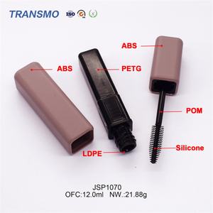 Flacon de mascara rose premium de 12 ml avec finition peinture caoutchoutée - Emballage OEM pour sérum pour cils - Product Image 6