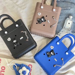 Bolso de mano para mujer, tipo Eva, para playa, con orificios, DIY, producto superventas en comercio electrónico, bolsa de almacenamiento, impermeable para exteriores, bolso cuadrado pequeño - Product Image 1