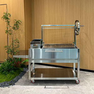 Outdoor Barbecue <strong>Charcoal</strong> Adjustable Height Argentina Style BBQ Barbeque <strong>Grill</strong> for Football Fan Zone Parties - Product Image 1