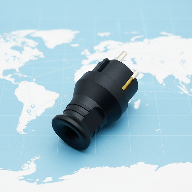 PVC Soft Material Re-wirable EU Schuko 16A Plug High Quality Impact Resistant Germany Standard Male Electrical Power Plug