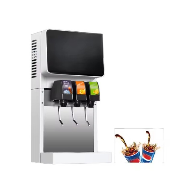 Countertop Post Mix Soda Fountain Dispenser Commercial Carbonated Beverage Machine Stainless Steel 2/4 / 6 Tap Soda Dispenser