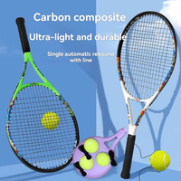 Raquette de tennis en carbone composite, poignée antidérapante et amortissante, cordes durables, zone de frappe plus large pour les débutants et les joueurs occasionnels