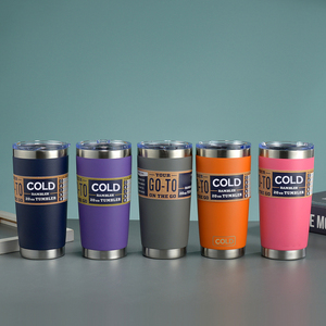 Wholesale Custom 20oz Stainless Steel Vacuum Flask Tumbler <b>Mug</b> Straw 6-12 Hours Thermal Insulation Minimalist Design Portable - Product Image 5