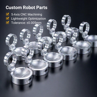 Piezas Robóticas Humanoides de Alta Precisión Personalizadas, Servicio de Mecanizado CNC de 5 Ejes y Electroerosión por Hilo, Articulaciones de Extremidades, Componentes Estructurales Esqueléticos