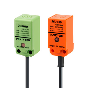เซ็นเซอร์ตรวจจับระยะใกล้แบบสี่เหลี่ยม PsN17-5D ขนาด 5 มม. DC10-30V IP67 กันน้ำ ตรวจจับโลหะ พร้อมไฟ LED แสดงสถานะ - Product Image 2