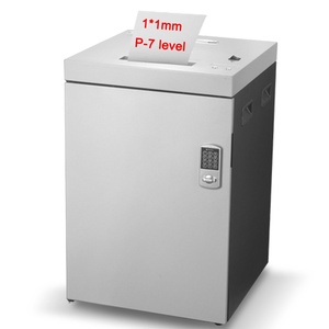 Broyeur papier P7 micro cut 1*1 mét Heavy Duty điện Shredder 8 Sheets 70L công suất lớn công nghiệp thẻ thương mại giấy - Product Image 1