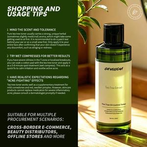 <span class=keywords><strong>Spray</strong></span> tonifiant OEM/ODM à l'huile d'arbre à thé pour le contrôle du sébum, éclaircissant, apaisant, anti-acné, affinant les pores et équilibrant le sébum, nourrissant pour peaux grasses et sujettes à l'acné - Product Image 6