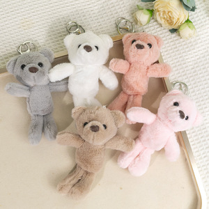 Porte-clés en peluche lapin doux et moelleux de la marque KM, porte-clés portable, <span class=keywords><strong>mini</strong></span> animal en peluche pour la Saint-Valentin - Product Image 2