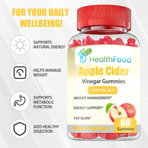 Private Label Apple Cider Vinegar Gummies with Apple Cider Vinegar Improve Exercise Performance Weight Loss Fat Burn Gummy - Product Image 4