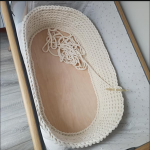 Base <span class=keywords><strong>de</strong></span> madera grande 75x35cm para cesta <span class=keywords><strong>de</strong></span> ganchillo cuna inferior Moisés tablero cesta <span class=keywords><strong>muñecas</strong></span> Moisés cesta - Product Image 6