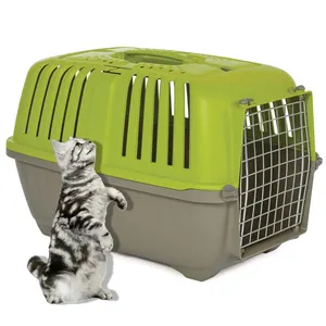 Scatola di trasporto per cani Hot vendita per compagnia aerea omologata per trasportino per gatti in plastica gabbia per animali domestici