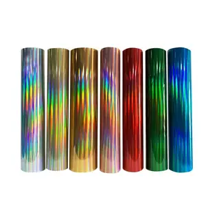 HTV Soft Metallic Holographic Heat Transfer Vinyl Iron Assorted Colors Heat Press On Vinyl For DIY Gifts For Christmas High Film