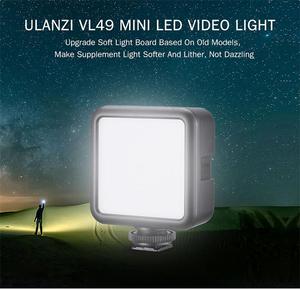 Ulanzi VL49 Mini luce Video LED 6W 5500K illuminazione fotografica 2000mAh batteria integrata slitta a freddo 1/4 S per telefono e alimentazione - Product Image 6