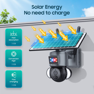 Cấp công nghiệp trang trại năng lượng mặt trời Điện an ninh Hệ thống <span class=keywords><strong>camera</strong></span> không dây ngoài trời năng lượng mặt trời PTZ ánh sáng CCTV <span class=keywords><strong>Camera</strong></span> với 4 Gam thẻ Sim - Product Image 3