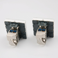 Pour Legrand Type STP, connecteur Keystone Cat6a sans outil, taille 45*45, pour applications réseau
