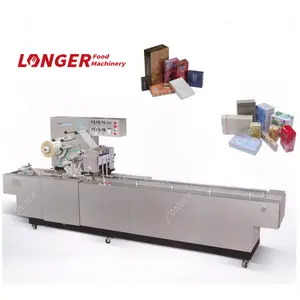 Automatic Sugar Cube Playing Card Bag Packing Wrapper Tea Box Cd Dvd Packaging 3D Cellophane Wrapping Machine