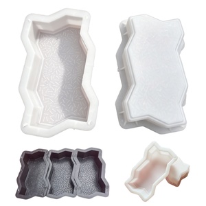 Moules en plastique ABS <span class=keywords><strong>PVC</strong></span> PE pour pavés décoratifs en forme <span class=keywords><strong>de</strong></span> zigzag <span class=keywords><strong>de</strong></span> grande taille, pour pavés en <span class=keywords><strong>ciment</strong></span> et béton - Product Image 2