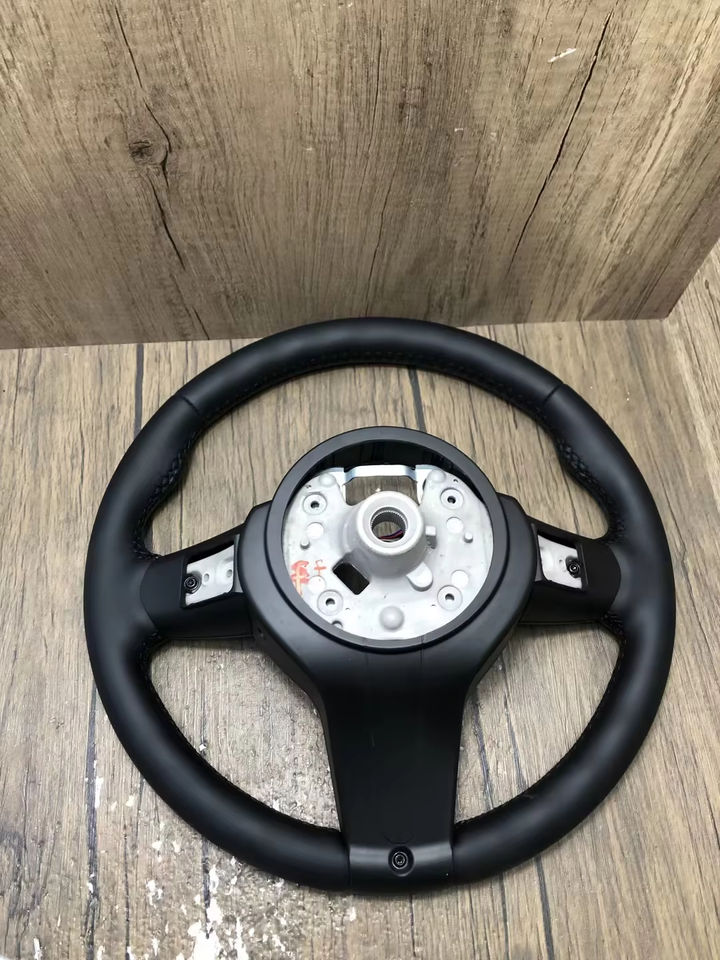 BMW Custom Steering Wheel | Gloss Black Carbon Top and Bottom | Thin Paddles | M Sport | Complete Plug & Play | Fits 1/2/3/4 Series + more