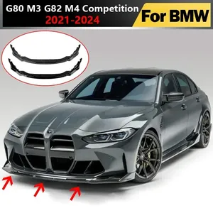 StarNav 2021 à 2024 pour G80 M3 G82 M4 Competition : Spoiler de pare-chocs avant, lèvre inférieure, kit carrosserie - Product Image 3