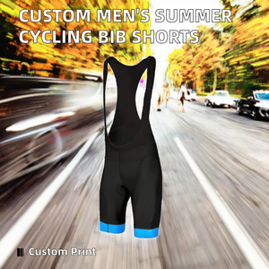 Cuissard de cyclisme d'été personnalisable pour homme grande taille - OEM respirant, absorbant la transpiration avec coussinet en mousse et bretelles évidées - Product Image 2