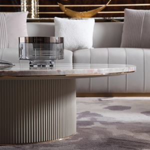 Combinaison <span class=keywords><strong>de</strong></span> <span class=keywords><strong>Table</strong></span> Basse en Placage <span class=keywords><strong>de</strong></span> Marbre <span class=keywords><strong>de</strong></span> Luxe Pieds <span class=keywords><strong>de</strong></span> <span class=keywords><strong>Table</strong></span> Peints en <span class=keywords><strong>Gris</strong></span> <span class=keywords><strong>Table</strong></span> Basse Ronde Haut <span class=keywords><strong>de</strong></span> Gamme - Product Image 5