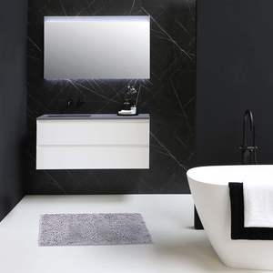 Microfibre touffeté Chenille tapis de salle de bain tapis de sol Super doux lavable séchage rapide absorption rapide eau maison chambre animaux acceptés - Product Image 2