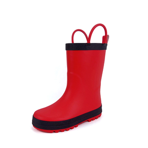 Bottes de <span class=keywords><strong>pluie</strong></span> en caoutchouc naturel de qualité supérieure pour les tout-petits et les enfants avec un design solide - Product Image 1