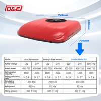 CNDE Super Cooling Nuevo Compresor Scroll DC R134A de 2200W, Calefactor de Aire para Estacionamiento de Camiones 12V/24V para DAF Europe, Vehículos Pesados, Autocaravanas