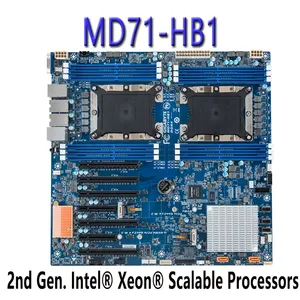 Placa Base para Servidor Gigabyte MD71-HB1 (rev.1.x), Chipset Intel C622 Express, DDR4 de 2.ª Generación, Reacondicionada - Product Image 2