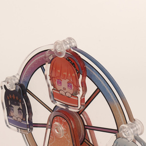 Bán Buôn Tùy Chỉnh Kawaii Phim Hoạt Hình Đu Quay Bánh Xe Acrylic Standee Chất Lượng Cao Hai Mặt Xoay Hiển Thị Trang Trí Nội Thất - Product Image 3