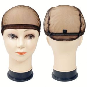 Gorro de peluca de malla de encaje completo, hecho a mano con base de cuero, estilo clásico, ajuste amplio - Product Image 1