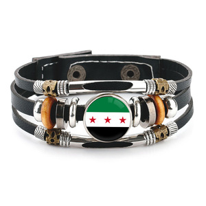 Set <span class=keywords><strong>di</strong></span> Gioielli con Bandiera e Mappa Siriana <span class=keywords><strong>di</strong></span> Alta Qualità, Bracciale, Collana e Orecchini per Uomo e Donna, Idea Regalo - Product Image 6