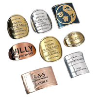 Haute qualité en gros Offre Spéciale bouteille de vin étiquette en métal feuille d'aluminium en relief 3D autocollant personnalisé étiquette en métal autocollant
