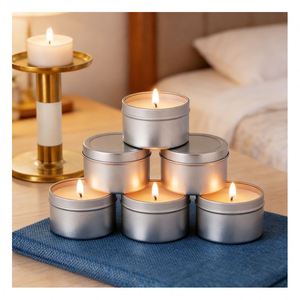 Flocons de cire naturelle pour bougies avec huile parfumée, outils de teinture, pots, fournitures, Noël, fait main, non toxique, moderne, kit de démarrage - Product Image 2