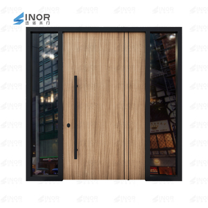 Lõi Rắn Gỗ Nhập Cửa Cho Phòng Khách Bên Ngoài Ngoài Trời Tùy Chọn Thông Minh Hệ Thống Máy Ảnh Khóa Tích Hợp Không Thấm Nước Tính Năng - Product Image 3