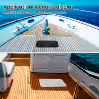 Trappe de pont carrée marine, trappe d'accès 353x606, trappe d'inspection en ABS pour bateau et yacht, couvercle étanche
