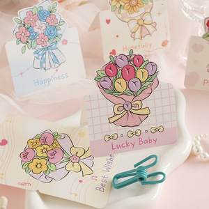 Cartes de vœux avec bouquet de fleurs assorties, jolies cartes à motifs floraux pop-up pour anniversaire, <span class=keywords><strong>mariage</strong></span>, cadeau - Product Image 3