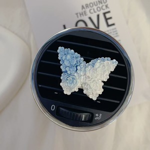 Diffuseur de parfum pour voiture en résine en forme de papillon, à clipser sur grille d'aération, parfum floral, ornement décoratif, parfum longue durée, sans électricité, cadeau - Product Image 5