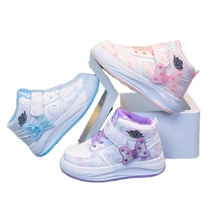 Venta al por mayor de moda para niños, niñas, estudiantes, zapatos casuales para correr, deportes planos informales, zapatillas blancas para niños - Product Image 1