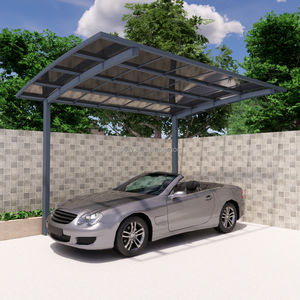 Abri de voiture en polycarbonate PC avec cadre en <span class=keywords><strong>aluminium</strong></span> épaissi, résistant à la pluie et au soleil, pour villa résidentielle - Product Image 6