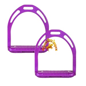 Estribos de caballo de aluminio ligero, estribos de cristal Jin, estilo Flexible, equipo de sillín de carreras - Product Image 3
